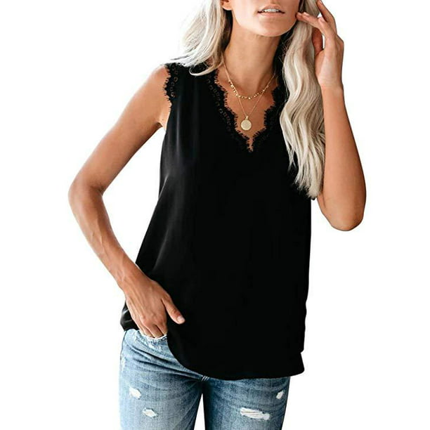 Featurestop Tank Tops for Women Loose Casual Workout Trim Tunic Vest 